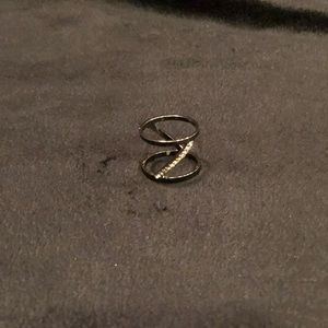 Black gemstone ring size 10